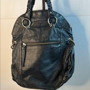 The Sak shoulder bag with added chain 12x14